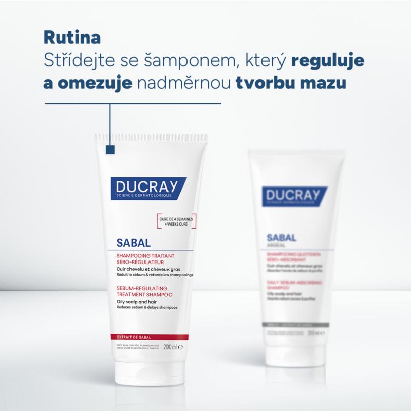 SABAL ARGEAL Šampon absorbující kožní maz pro každodenní použití