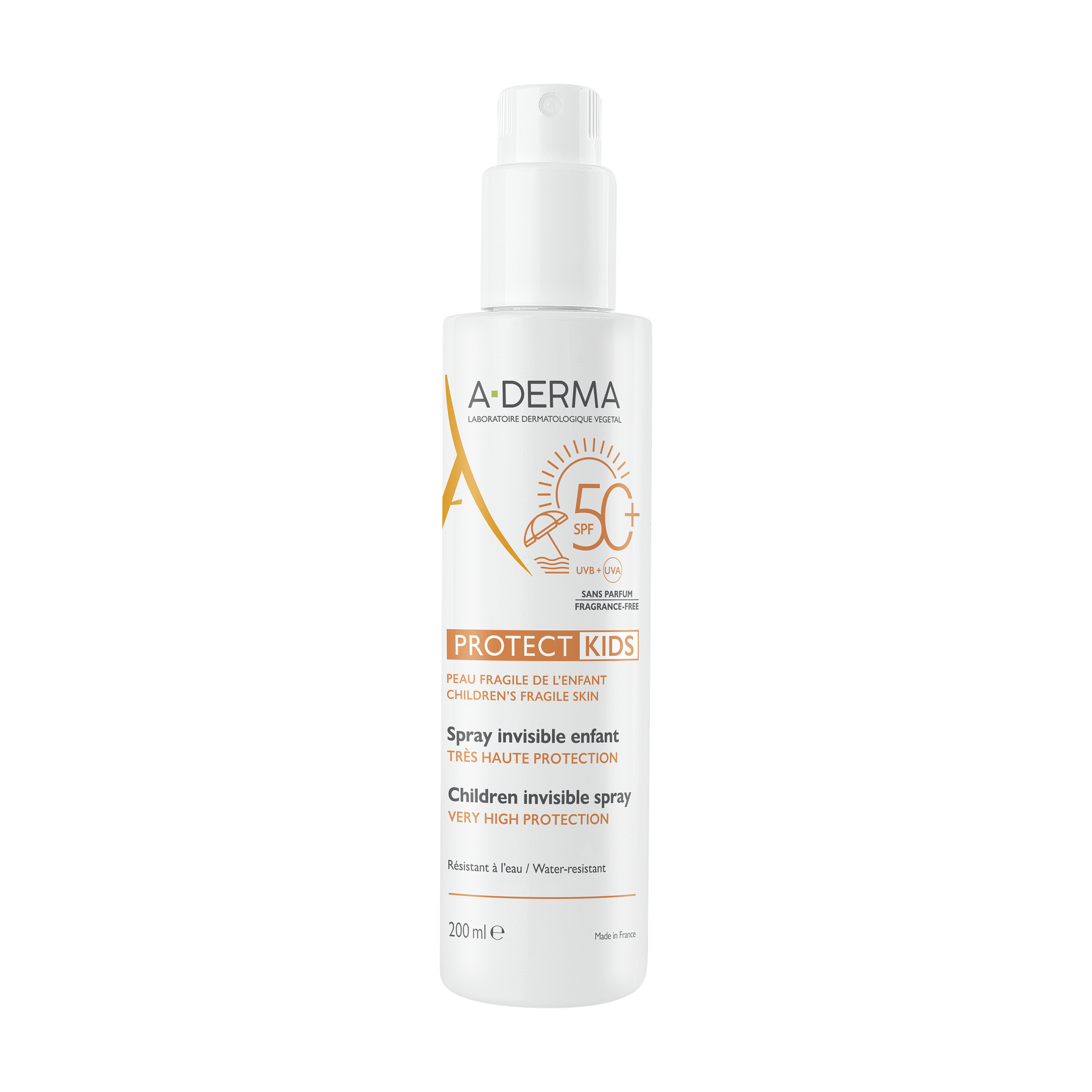 Spray solaire invisible enfant SPF50+